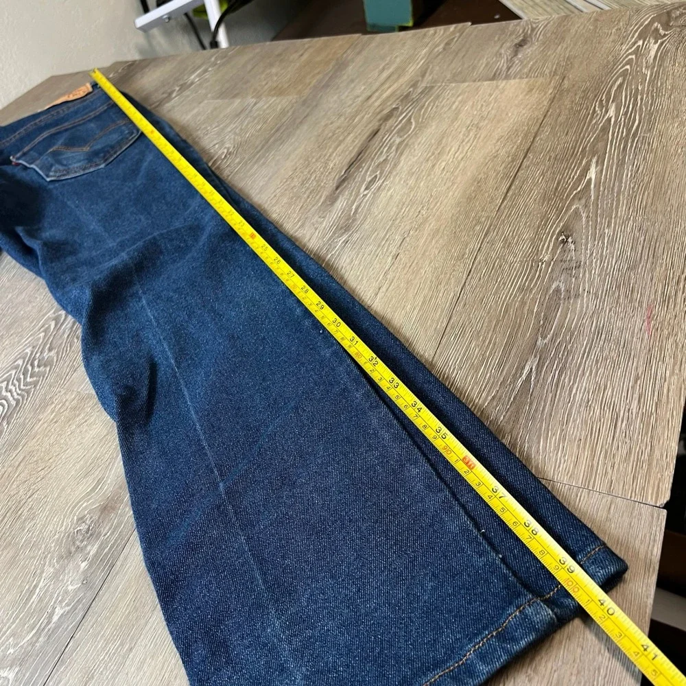 Levi's 517 Boot Cut Jeans Mens 34x30 Blue Dark Wash Denim 00517-2017